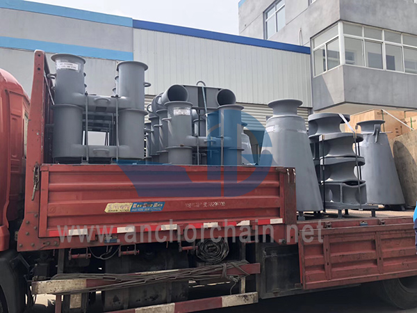 DIN81907-1997 Penggelek Fairleads Tambat Marin Dengan Kekaki