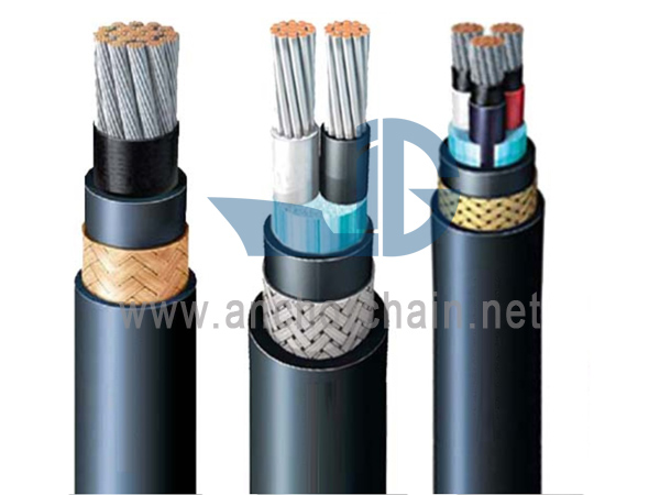 Kabel Kuasa Marin Bebas Halogen Kalis Api 0.61KV