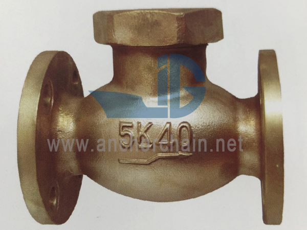 JIS F 7417 Gangsa 16K Lift Check Globe Valves Union Bonnet Type