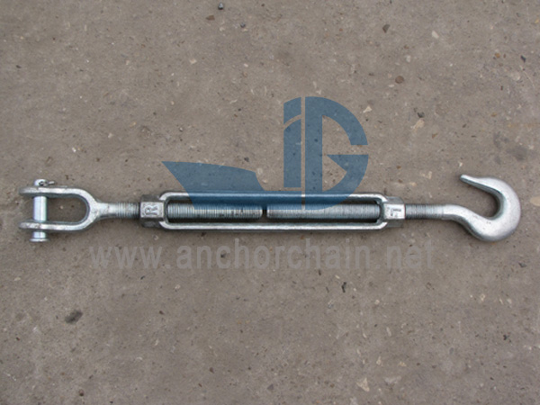 Turnbuckles Buka Badan Dengan Rahang Dan Cangkuk